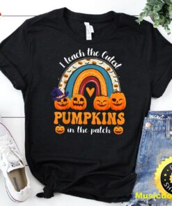Rainbow I Teach The Cutest Pumpkins In The Patch Halloween T-Shirt