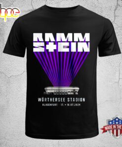 Rammstein European Stadium Klagenfurt Tour 2024 Rock Band Unisex T-Shirt