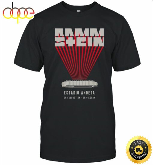 Rammstein June 05, 2024 San Sebastian Spain Tshirt