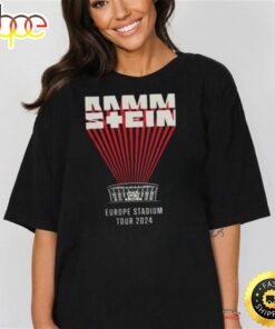 Rammstein Merchandise Europe Stadium Tour 2024 T Shirts