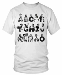 Rap Hiphop Alphabet Music Tshirt