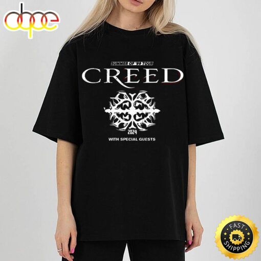 Rare Creed Band Tour Gift For Fan Cotton Tee