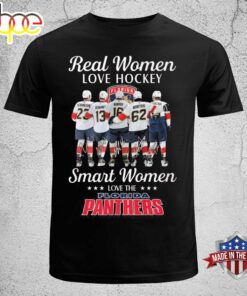 Real Women Love Hockey Smart Women Love The Florida Panthers T-Shirt