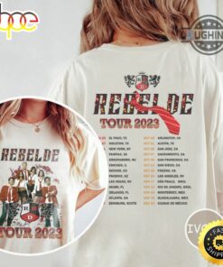 Rebelde Shirt Vintage Double Sided Rbd Tour 2023 Tshirt