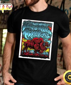 Red Hot Chili Peppers Fargo April 6 Tour 2023 Unisex Black T-shirt