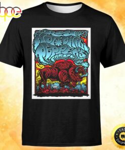 Red Hot Chili Peppers Fargo April 6 Tour 2023 Unisex Black T-shirt