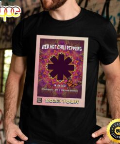 Red Hot Chili Peppers Minneapolis April 8 Tour 2023 GAS Unisex Black T-shirt