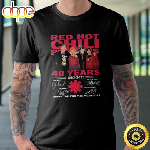 Red Hot Chili Peppers Tour 2023  Thanks You For The Memories T-shirt