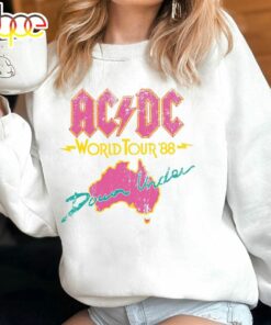 Retro Acdc Tour 2024 Vintage Classic Rock Band Sweatshirt