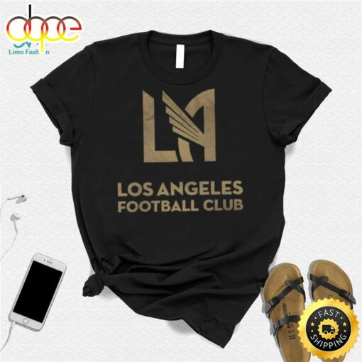 Retro Brand Youth Los Angeles Fc Logo Black T Shirt