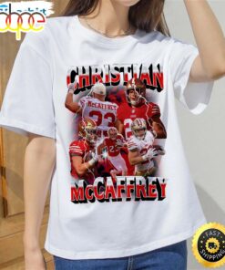 Retro Christian Mccaffrey Shirt, Nfl Football Vintage Long Sleeve Crewneck