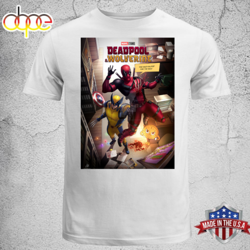 Retro Deadpool &amp Wolverine 2024 Movie Shirt