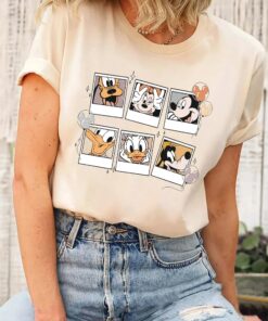 Retro Disney Mickey Polaroid And Friends Shirt