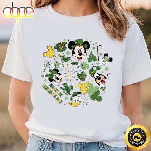 Retro Disney St Patricks Day Shirt, Mickey And Friends St Patricks Day