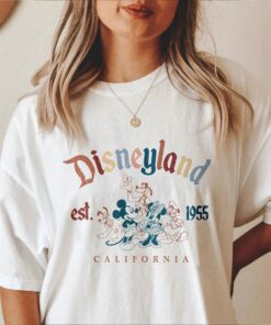 Retro Mickey And Friends Disneyland Est 1955 T Shirt