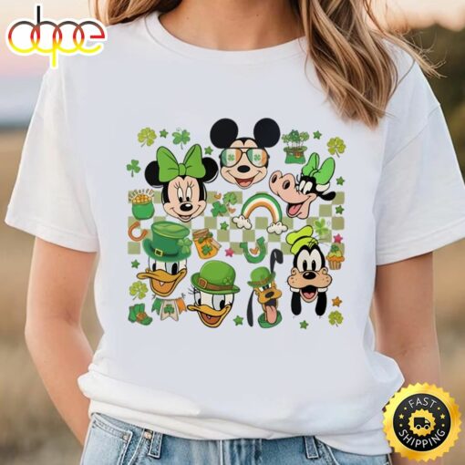 Retro Mickey And Friends St Patricks Day Shirt, Disney Lucky Shirt