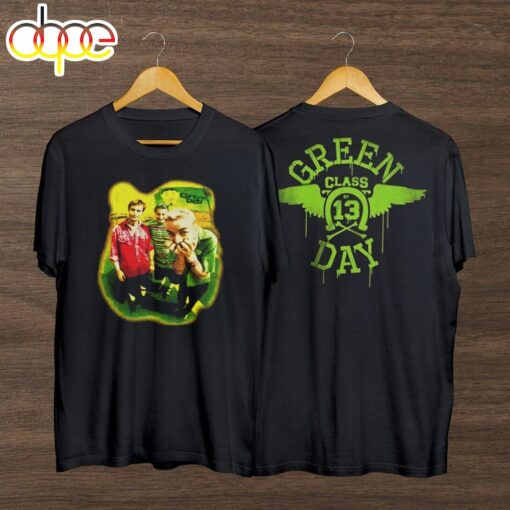 Retro Music Green Day Band Vintage Graphic Tee, Green Day Tour 2024 Neon T-Shirt