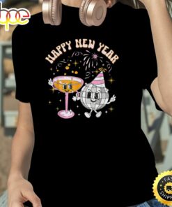 Retro Vintage New Year’s Eve 2023 Happy New Year Unisex Basic T-shirt