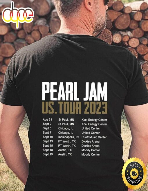 Retro Vintage Pearl Jam Band Shirt Tour 2023 Unisex T-shirt