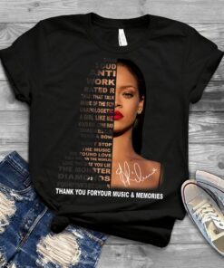 Rihanna Show 2023 Thank You Foryour Music And Memories T-shirt