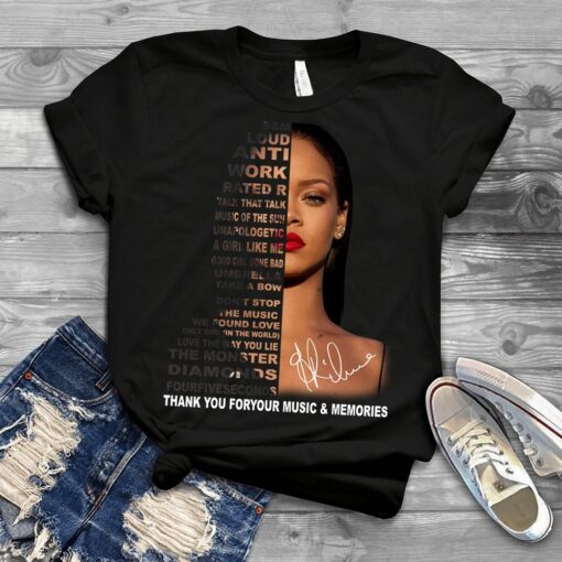 Rihanna Show 2023 Thank You Foryour Music And Memories T-shirt