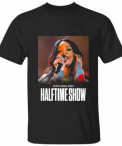 Rihanna Super Bowl Halftime Show 2023 Black T-shirt