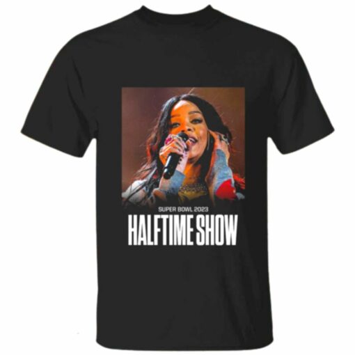 Rihanna Super Bowl Halftime Show 2023 Black T-shirt