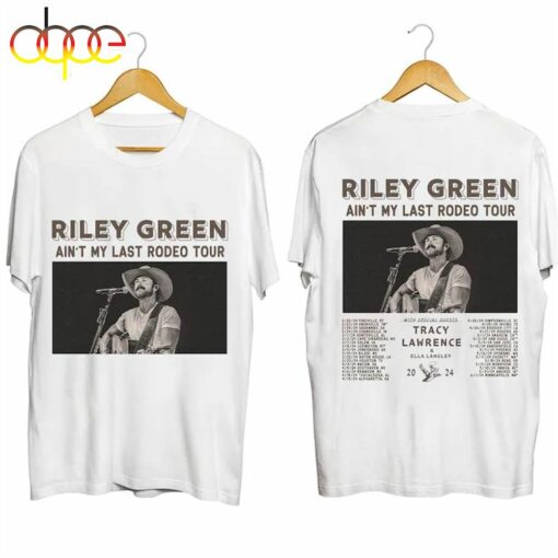 Riley Green Ain’t My Last Rodeo Tour 2024 T-Shirt Music Concert Gift Fans