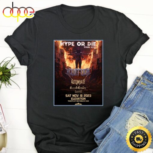 Riot Ten Hype Or Die Tour 2023 Unisex Shirt