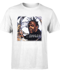 Rip Coolio Gangsta Paradise Artis Leon Ivey Jr White T-shirt