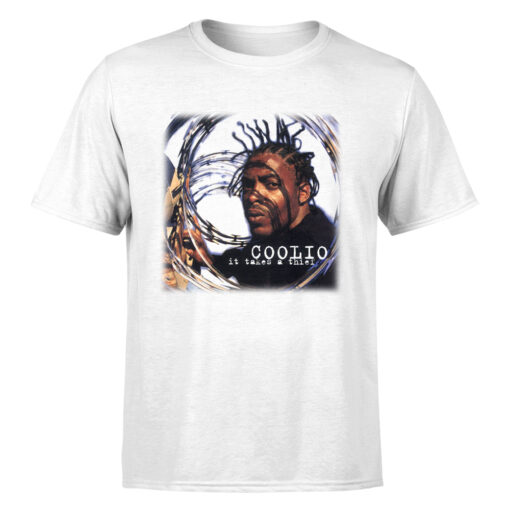 Rip Coolio Gangsta Paradise Artis Leon Ivey Jr White T-shirt