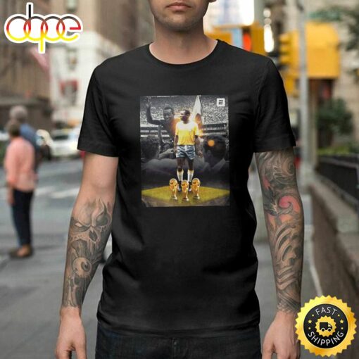 Rip Pele Legend Soccer Brazil Soccer Unisex T-shirt