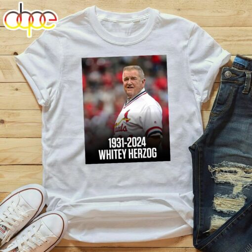 Rip Whitey Herzog 1931-2024 T-shirt