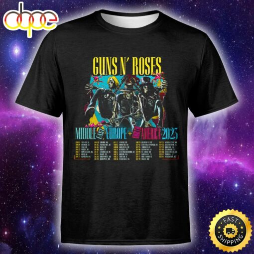 Rock And Roll Legends Guns N’ Roses Announce 2023 World Tour Unisex T-shirt