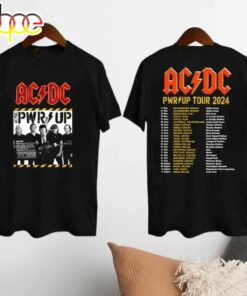 Rock Band Acdc Tour 2024 Acdc Pwr Up World Tour 2024 Shirt