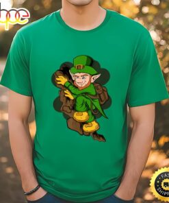 Rock Climber Leprechaun St. Patrick’s Day Rock Climbing T-Shirt