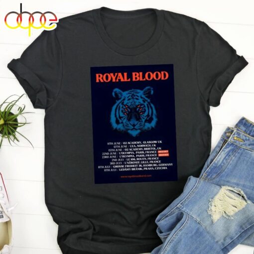 Royal Blood Back To The Water Below 2024 European Tour Poster Unisex T-Shirt