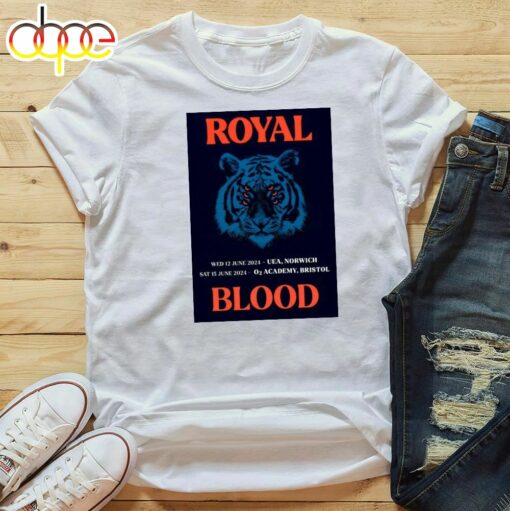 Royal Blood Back To The Water Below 2024 Uk Tour T-Shirt