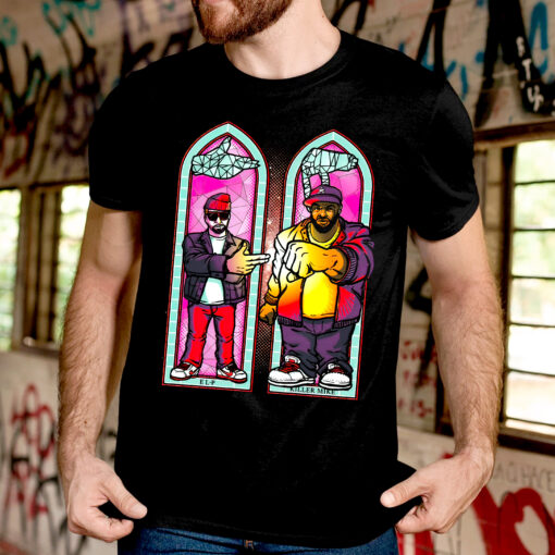 Run The Jewels RTJ Stained Glass Print Tshirt