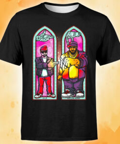 Run The Jewels RTJ Stained Glass Print Tshirt 1 Run The Jewels RTJ Stained Glass Print Tshirt 2