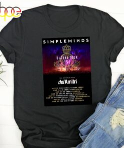 SIMPLE MINDS Global Tour 2024 UK Tour Poster T-shirt