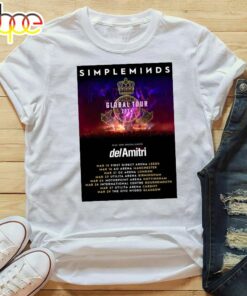 SIMPLE MINDS Global Tour 2024 UK Tour Poster Unisex T-shirt