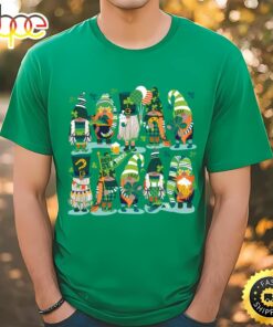 Saint Patricks Gnomes With Green And Orange Gnomes Shirt