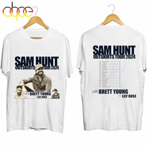 Sam Hunt 2024 Outskirts Tour Sam Hunt Country Music 2024 Tour Shirt