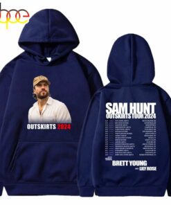 Sam Hunt Hoodie Outskirts Tour 2024 Merch Long Sleeve Streetwear Women Men Shirt