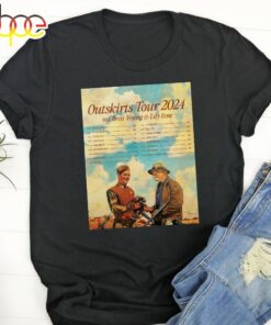 Sam Hunt Outskirts Tour Music 2024 Unisex Black T-Shirt