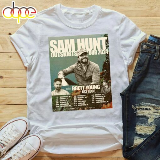 Sam Hunt Summer On The Outskirts 2024 Tour Shirt