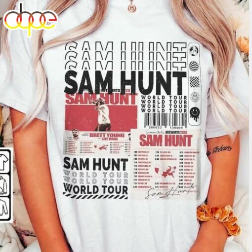 Sam Hunt Y2k Vintage Shirt, Sam Hunt 2024 Tour Shirt