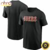 San Francisco 49ers Fan Gear Wordmark Black T-shirt