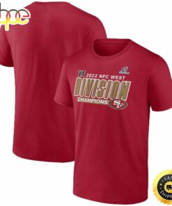 San Francisco 49ers Fanatics Branded 2022 NFC West Division Champions Divide &amp Conquer Scarlet T-shirt